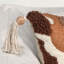 Caney 22" Linen Blend Fabric Multi-Color Throw Pillow