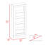 Andina Bookcase, Vertical Design with Five Spacious Shelves for Modern Home and Office Storage Solutions