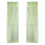 4 panneaux de rideaux transparents en forme de feuille de saule, rideaux décoratifs en gaze de style pastorale pour la chambre à coucher, 39,37 x 78,74 po, vert
