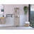 Linen Cabinet, Two Interior  Shelves, Two Open Shelves, Single Door-1399571623