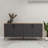Modern Console Table with Wooden Legs, Walnut & Anthracite, 70.9 x 32.3 x 17.7 inches | 100% Melamine Coated Chipboard, Features Multiple Shelves & Wall-Mountable Design | Stylish Storage Solution for Living Rooms-372170997