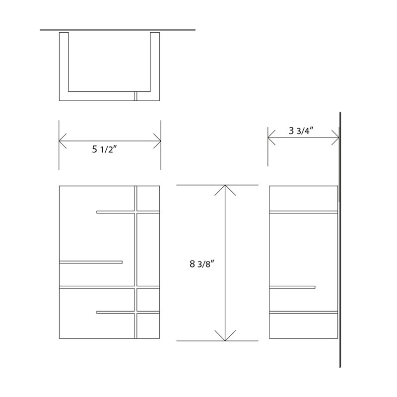 Claudo LED Flush Mounted Sconce, Dark Stained Walnut, Damp