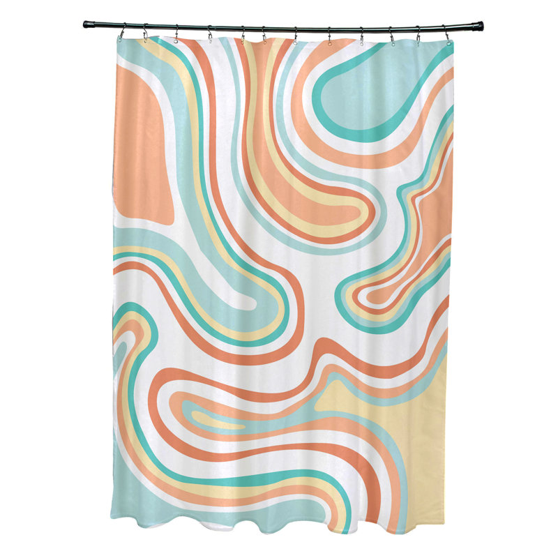 Rideau de douche simple Whitbeck, Pêche