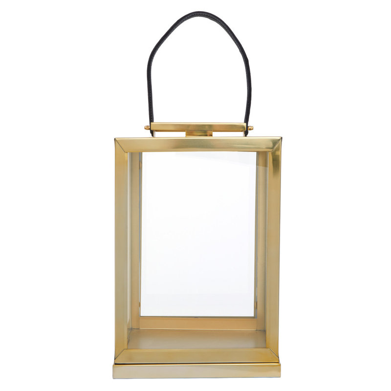 Francesca Glass Tabletop / Centrepiece Lantern, 48cm H x 30cm W x 30cm D