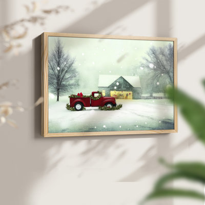 Chirstmas Art-XXXI -Framed Print - Restickable