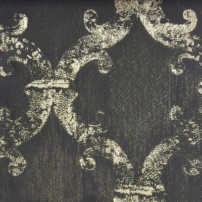 Tissu damassé métallique 118 "par la cour