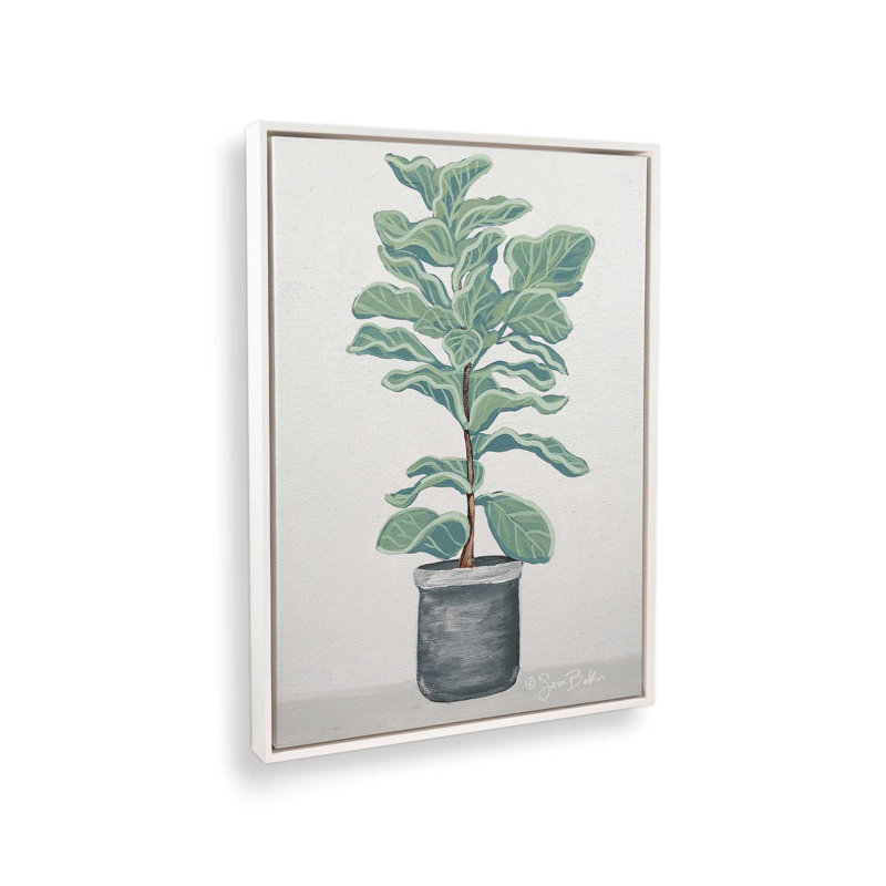 «Pots Patience I» par Sara Baker, reproduction d'art, L 24 po x H 32 po, Toile avec cadre, Blanc