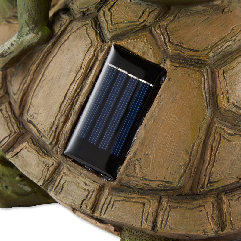 STATUE SOLAIRE GRENOUILLE ET TORTUE