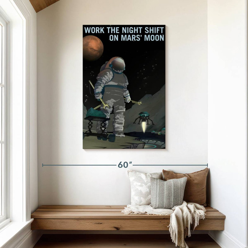 Oberle Mars Explorers Wanted Poster VI, 45" H x 30" W