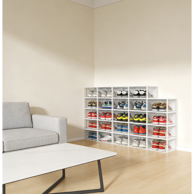 Large Transparent Stackable Shoe Storage Box