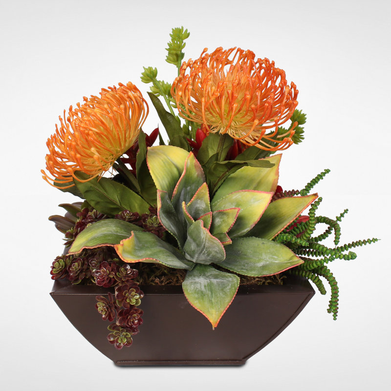 11'' Faux Succulent in Planter