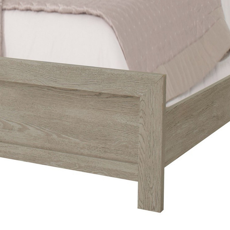 Lit plateforme tapissier Salmas, Grand, Beige
