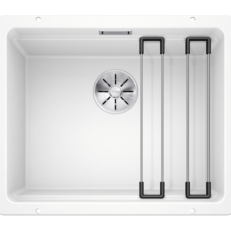 Etagon Single Bowl Undermount Kitchen Sink, White