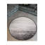 Tapis rond rond blanc et noir-1809209110