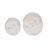 Delsin Ivory Tan Stoneware Ceramic Planter Set with Raised Pattern - Set of 2 (8" & 7")