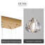 16-Light Dimmable LED Rectangular Crystal Chandeliers-637396073
