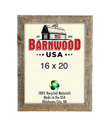Weathered Gray Wood Matte Picture Frame