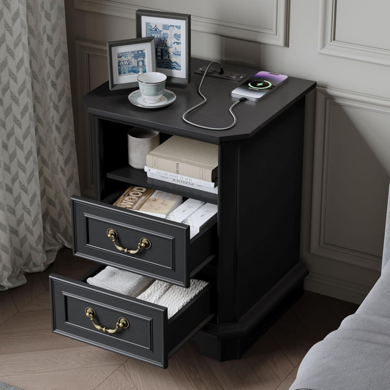 Simple Wooden Bedside Table
