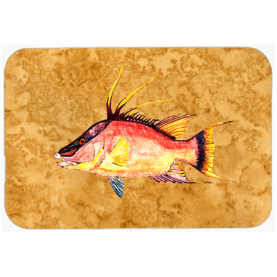 Caroline's Treasures Hog Snapper Glass Cutting Board