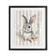 Reproduction encadrée de lapin de bébé rose rayé sous verre, design par Arlington Prints-1112433319-1112433318