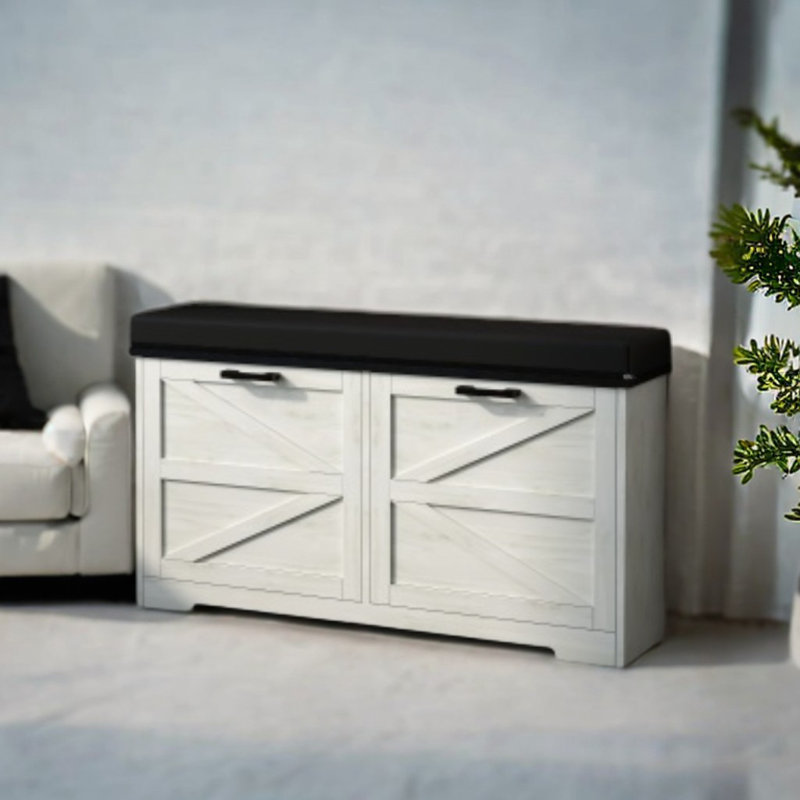 1pc, Shoe Changing Bench, Retro Home Use Shoe Changing Bench, Shoe Rack For Doorstep Entry
