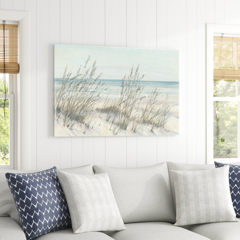 «Beach Grass I» par Tim Otoole - impression sur toile tendue, H 20 po x l 30 po, Toile tendue, No Frame