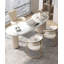 Bureau ovale en faux marbre-109870373
