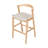 Balmain Indoor Rubberwood Barstool, Set of 2