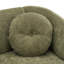 Canapé 3 places incurvé moderne Orenzo de 195 cm de large en polyester, avec coussins ronds capitonnés et pieds en bois de bouleau-134972645