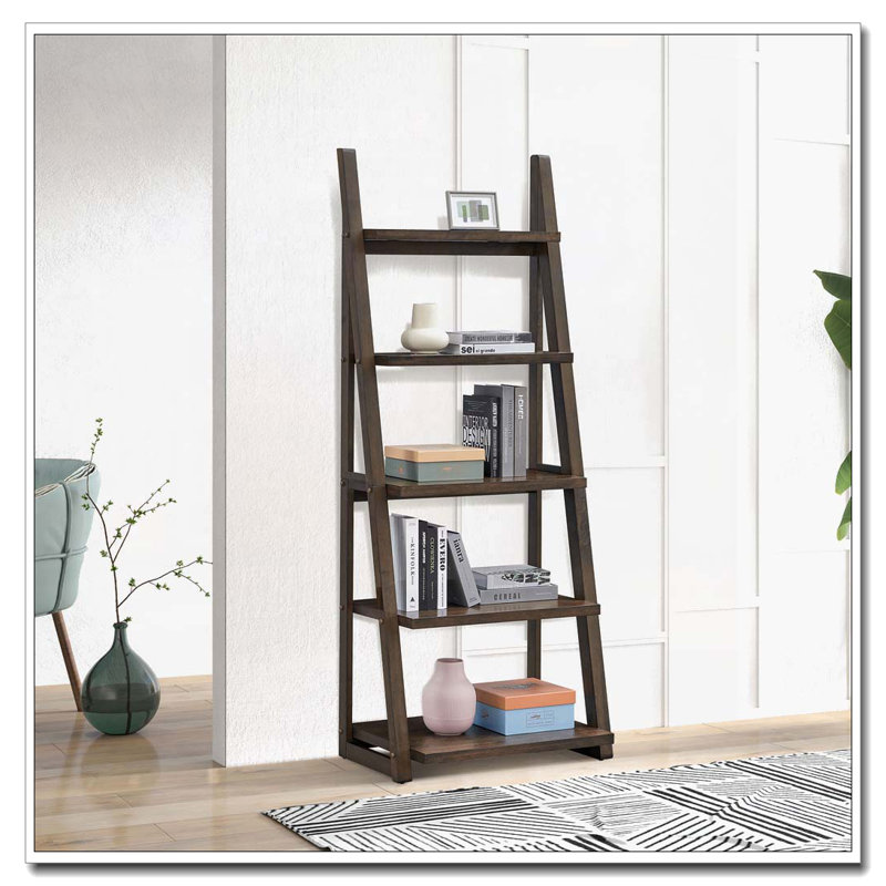 5-Tier Shelves,Bookshelf, Storage Rack, Brown