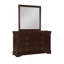Commode Louis Philip 1 tiroir 6 pièces avec finition cerise