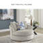 Fauteuil d'appoint pivotant surdimensionné Gwenith Place-96687521