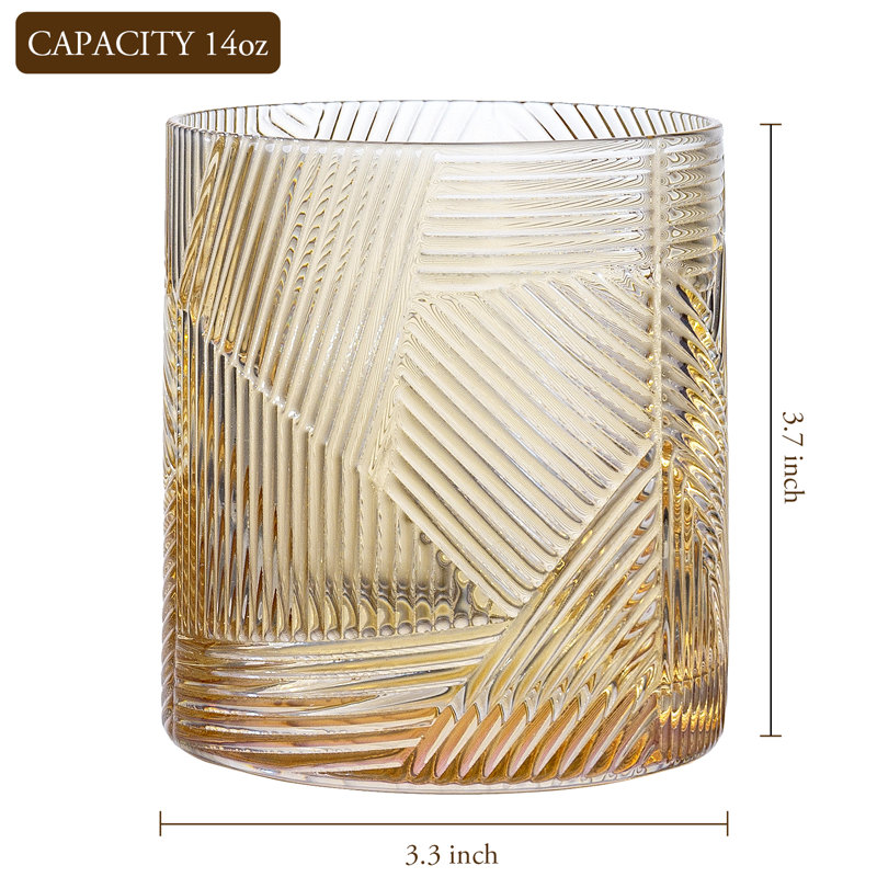 4 Piece 414ml Drinking Glass Set