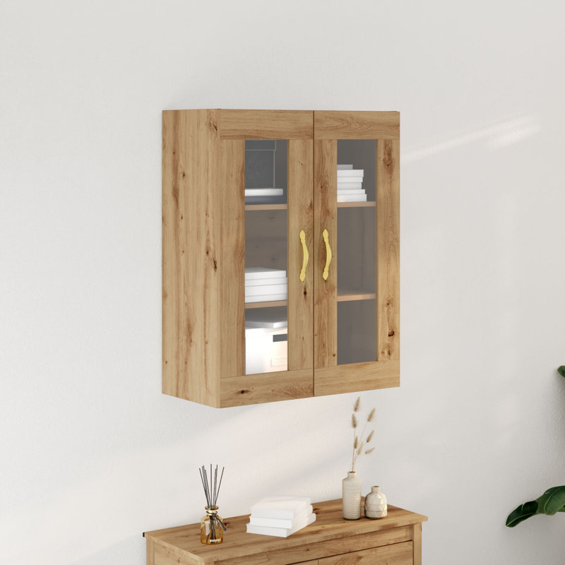 Wall Cabinet Wall-mounted Engineered Wood Modern Storage Solution Decor, Artisan Oak