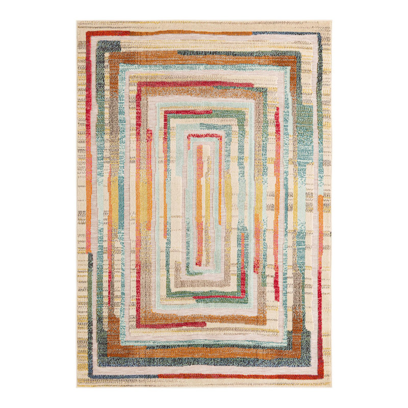 Wrought Studio Taghazout Marelda Indoor/Outdoor Area Rug, Rectangle 5'1" x 7'1"