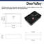 Lavabo de salle de bain vasque rectangulaire en porcelaine vitreuse 20 "x 14" Ally-81222578