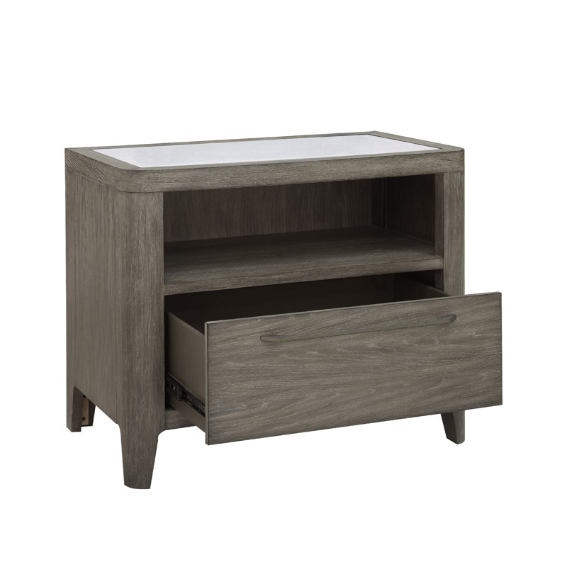 Griffith Brown Wooden Bachelor's Chest with 1 Drawer