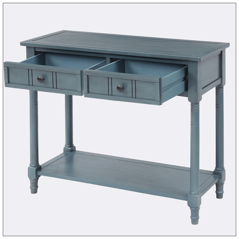 Koeller 35.43'' Console Table, Navy