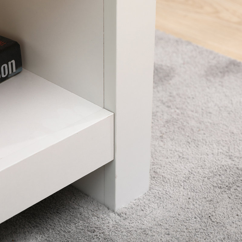 Gratian Sled Coffee Table with Storage, White