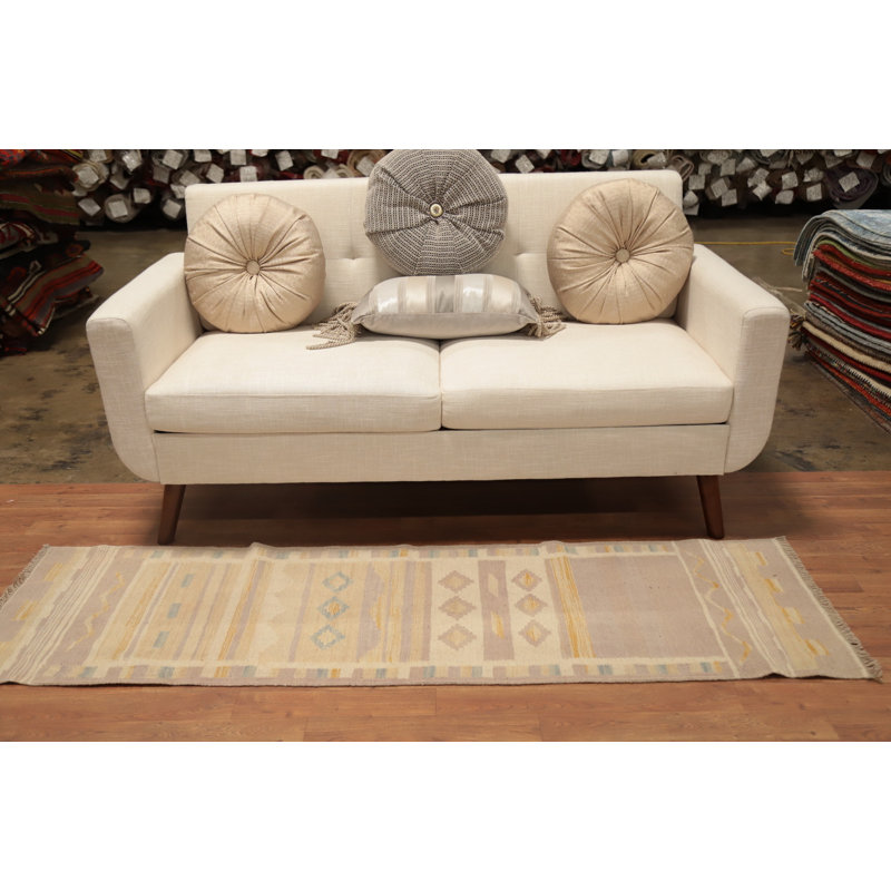 Tapis de couloir géométrique Kilim