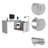 White 1-Drawer 2-Shelf L-Shaped Office Desk-1040362204