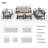 Betzaira 9 - Person Patio Conversation Set with Cushions
