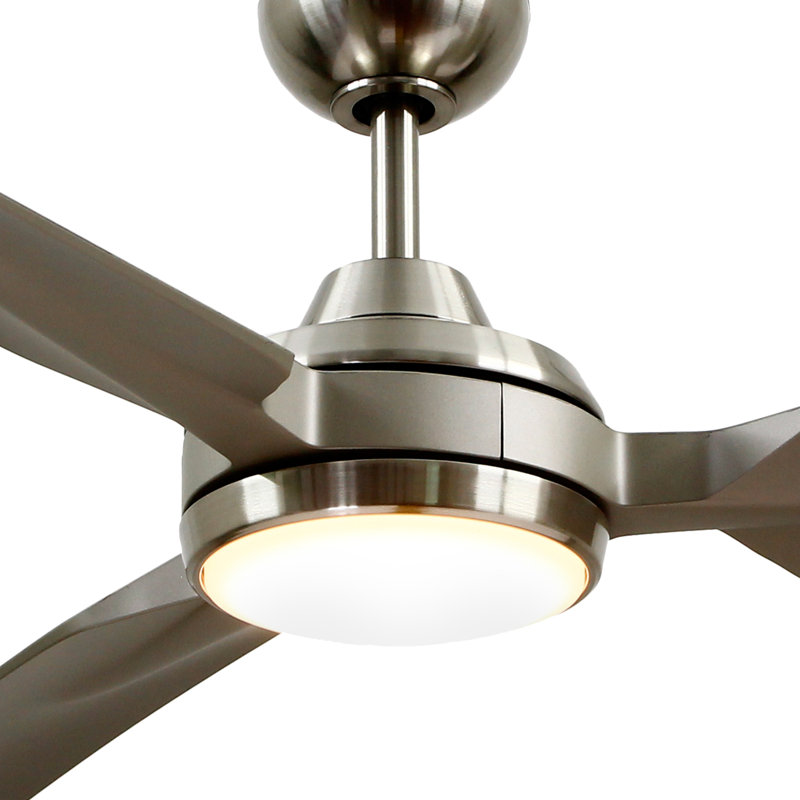 Fremont LED Downrod Ceiling Fan, Brushed Nickel