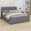 Grand lit plateforme tapissier en molleton avec gigogne-866742406-866742401