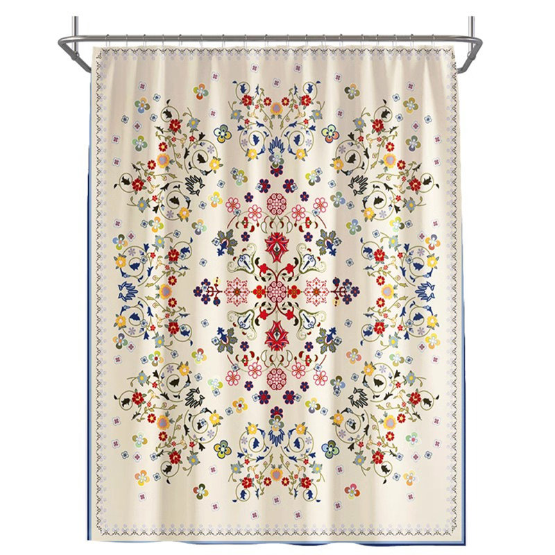 Polyester Shower Curtain, 71"H x 71"W