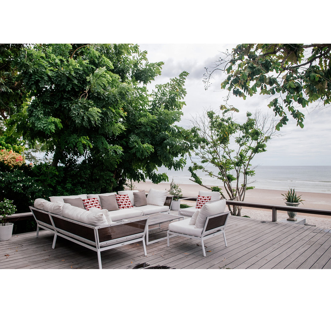 Polyester Throw Square Indoor/Outdoor Pillow Cover & Insert e by design