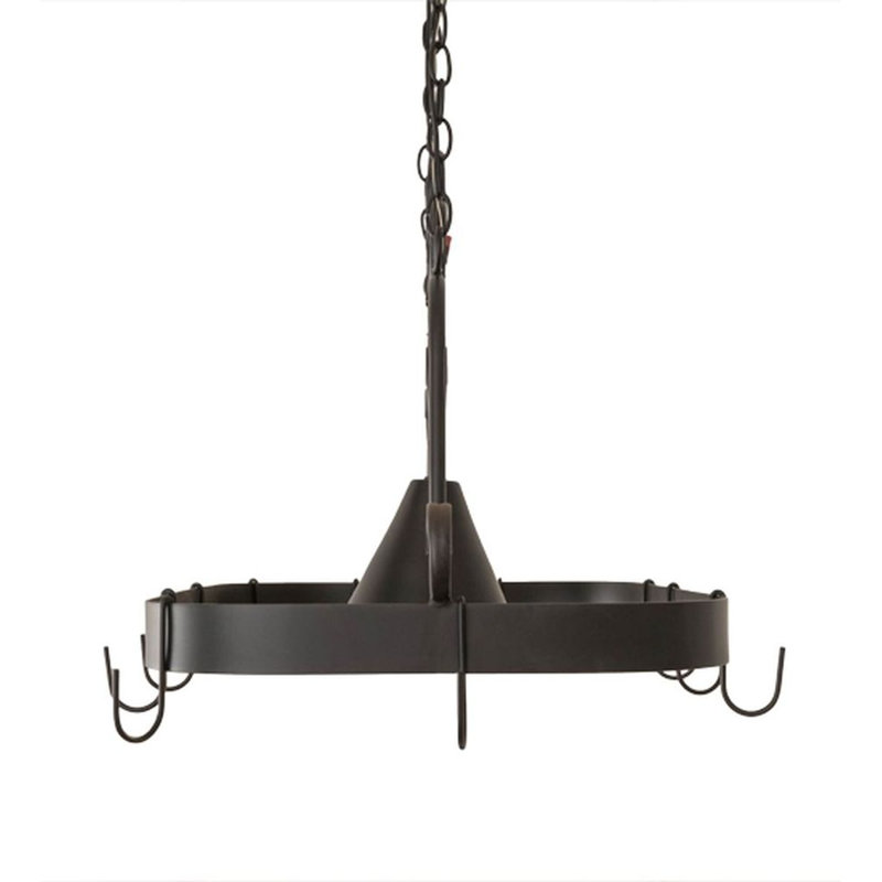 Elana Steel Handcrafted Rectangle Hanging Pot Rack