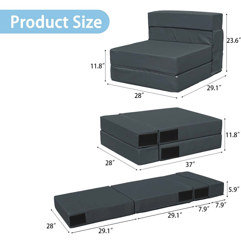 Modern Convertible Sofa Bed with Space-Saving Design