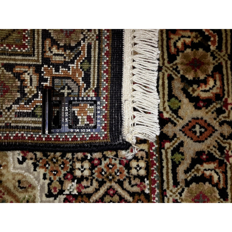 Pilade Oriental Area Rug in Black