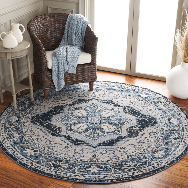 Jareena Performance Oriental Rug, Round 6'7"